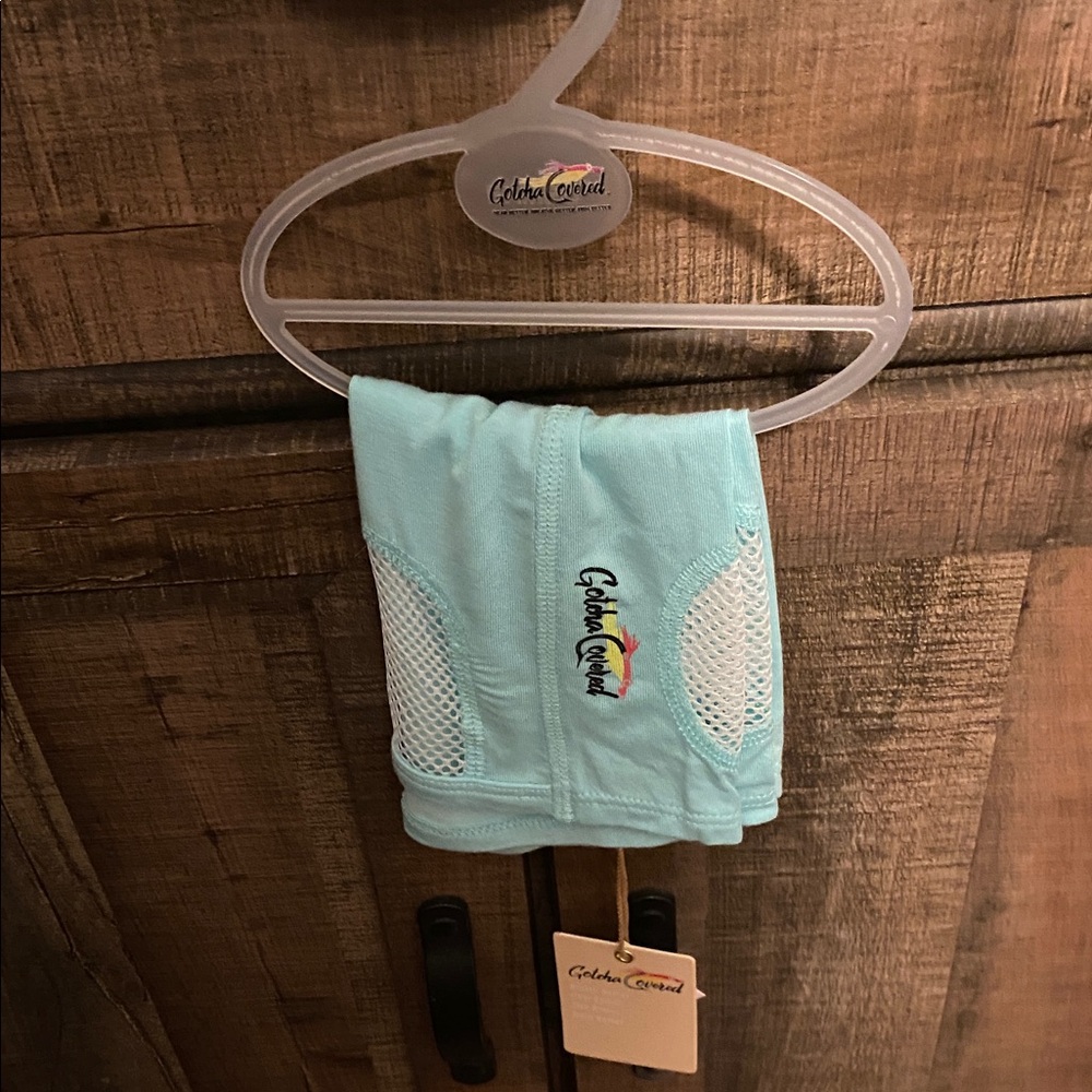 Gotcha Covered" Head and Neck Aqua blue Gaiter NWT small/medium